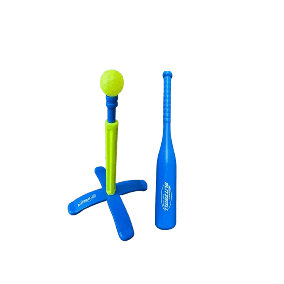 Blitzball Tee Ball Set, Beginner Baseball Training Game for Kids & All Ages