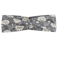 thumbnail image 1 of Floral Headband, Cottage Daisy Petals Field Summer Gardening Theme Chamomile Flourish, Elastic and Soft Women's Bandana for Sports and Everyday Use, Grey Red Coconut, by Ambesonne, 1 of 3