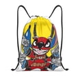 thumbnail image 1 of Pofeuu Stitch for Water-Resistant 210D Drawstring Bag Compact Foldable Design Gym Yoga Travel Essentials Lightweight Carryall-Small, 1 of 6