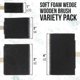 thumbnail image 5 of 20 Pcs Foam Sponge Wooden Handle Paint Brush Set-, , Very Suitable for Acrylic, 5 of 5