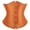 Orange, variant on Underbust Corset Top Women Satin Lace Up Boned Underbust Corset Gothic Corset Orange S