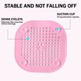 thumbnail image 3 of Square Drain Cover for Shower 5.5-inch Drain Hair Catcher Flat Silicone Plug for Bathroom and Kitchen Filter Shower Drain Protection Flat Strainer Stopper with Suction Cups - Style:Style 3, 3 of 5
