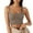 c01Brown, variant on Womens Square Neck Longline Sports Bra Workout Crop Tank Tops Padded Yoga Camisole with Built in Pads White S