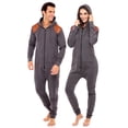 thumbnail image 6 of Men’s Onesies, Unisex Plain One-Piece Pajama Jumpsuit – Hooded Plain Onesies for Men, Cozy Adult Loungewear Playsuit, 6 of 6
