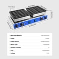 thumbnail image 2 of Miumaeov Commercial Waffle Maker Machine 50pcs 1.8'' Mini Dutch Pancakes Maker Nonstick Electric Waffle Baker, 2 of 20
