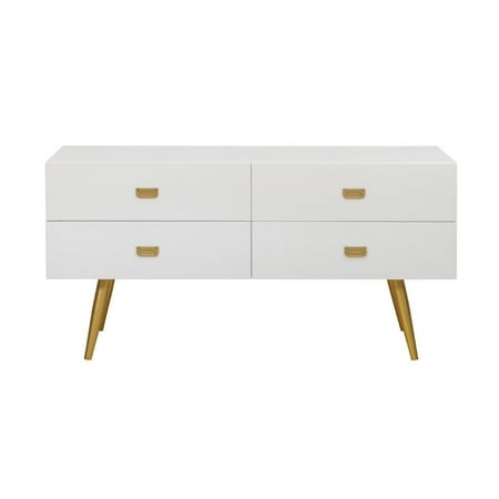 White Gold Four Drawer Chest Walmart Com