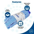 thumbnail image 4 of Mr Cleanie 2-Pack Twin Double.Chequered Strip Mop - White and Blue Replacement Head, 4 of 7