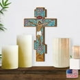 thumbnail image 2 of G.DeBrekht 88158-12 Gold Plated Jesus on Cross Wall Art, 2 of 9