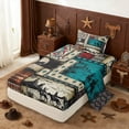 thumbnail image 2 of Erosebridal Adults Western Cowboys Twin Sheet Sets,Country Theme Bohemian Exotic Style Bedding For Men Boys 3pcs, 2 of 6
