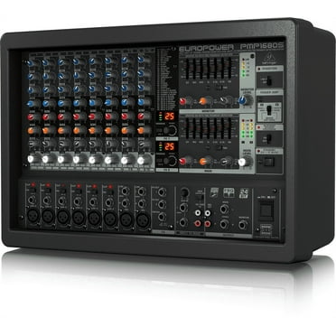 Behringer EUROPOWER PMP1680S 1600-Watt 10-Channel Powered Mixer w/ Dual Multi-FX Processor & FBQ Feedback Detection System