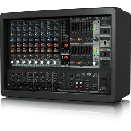 Behringer EUROPOWER PMP1680S 1600-Watt 10-Channel Powered Mixer w/ Dual Multi-FX Processor & FBQ Feedback Detection System