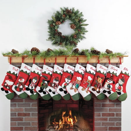 Personalized Snow Cap Christmas Stocking, Available in 11 Designs