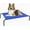 Blue, variant on PHYEX Elevated Dog Bed Small,Raised Cooling Outdoor Dog Bed, 33" L x 19" W x 7.5" H, Gray