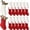 Red, White, variant on 24 Pieces Mini Christmas Knit Stockings 6 Inch Cable Knitted Stockings Bulk Xmas Hanging Ornament Decoration for Christmas Tree Fireplace Holiday Party Favor