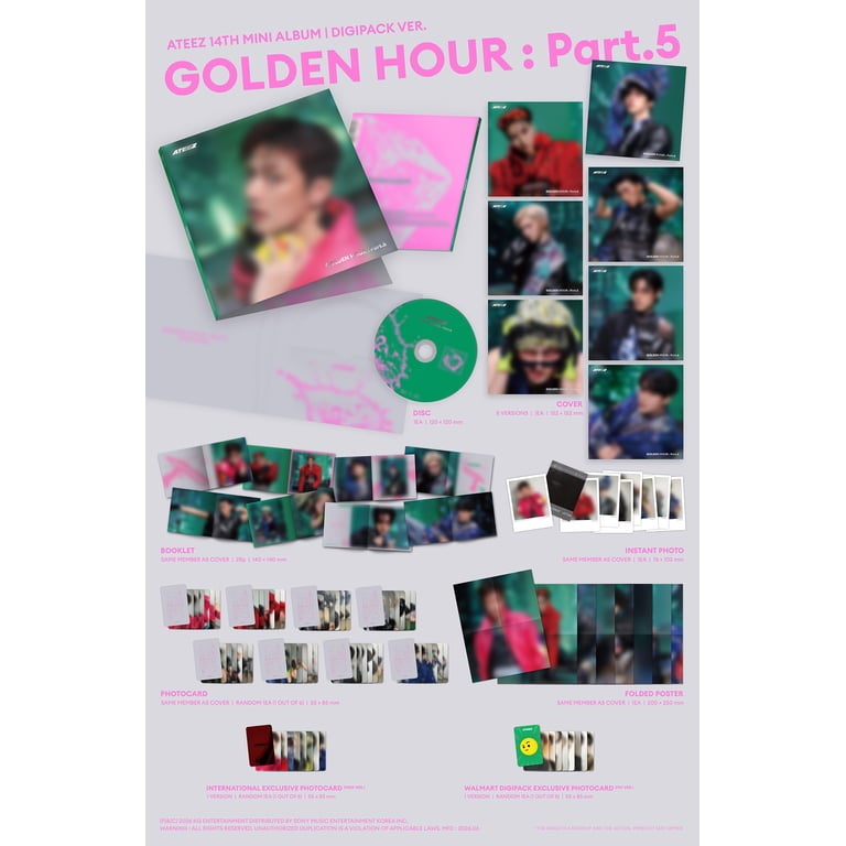 ATEEZ - GOLDEN HOUR : Part.5 (DIGIPACK VER.) (Walmart Exclusive
