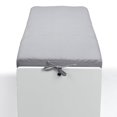 WonkaWoo Deluxe Childrens Storage Bench with Optional Cushion White