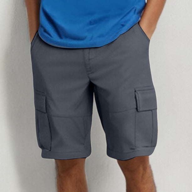 WILLBEST Pantalones Cortos para Hombre, Ajustados, Elásticos, de Mezclilla, Rotos, Ajustados, A La Moda, Rectos, Cómodos, con Cintura Flexible.