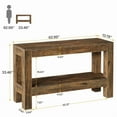 thumbnail image 5 of Tribesigns 62.99" Long Wood Console Table, Farmhouse 2-Tier Entryway Table Sofa Table, 5 of 7