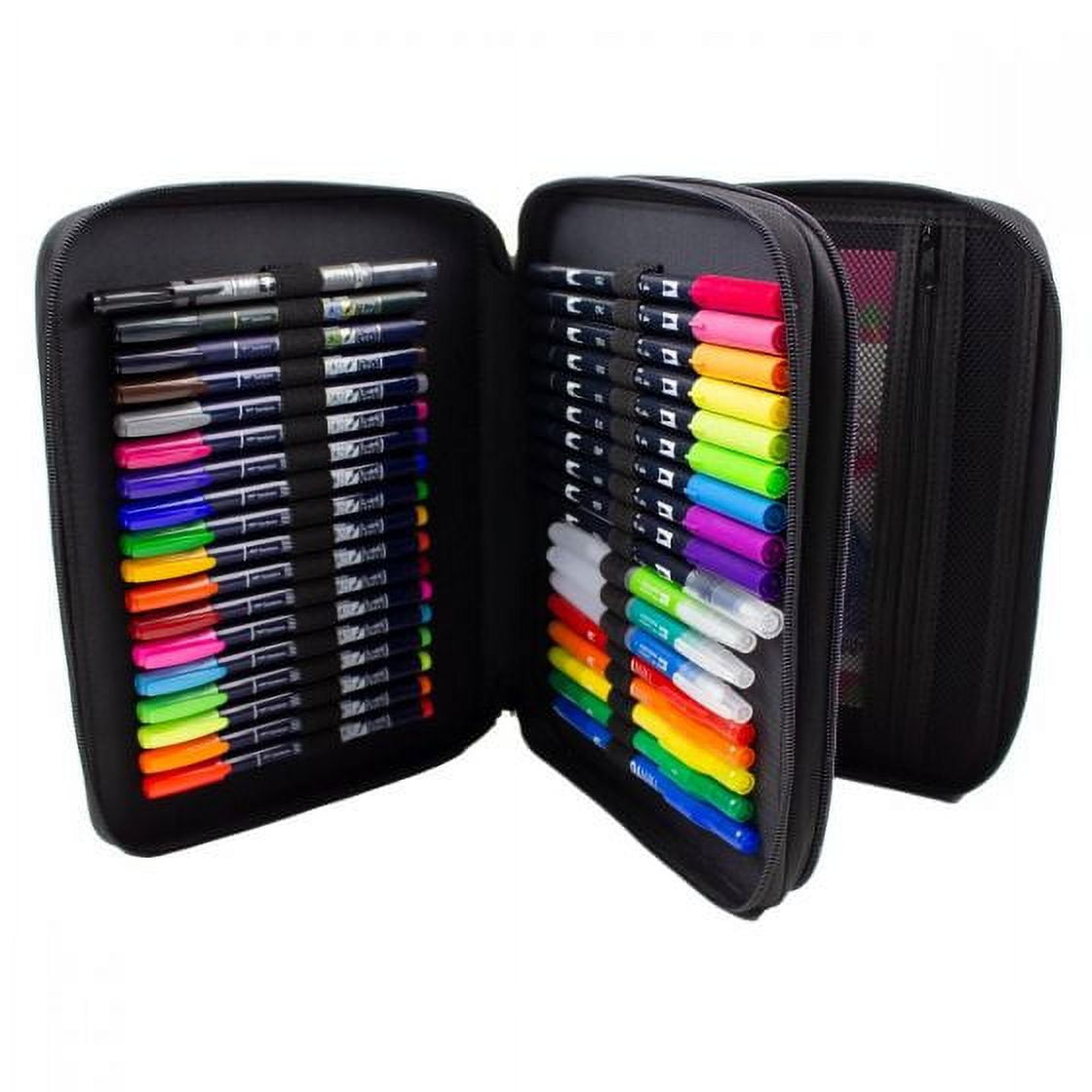 Tombow 56203 Zippered Marker Storage Case, Oyster