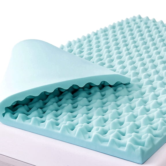 DMI 2 Inch Twin XL Mattress Topper, Egg Crate Foam, Dorm Room Bed Pad, 36 x 78 in