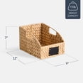 thumbnail image 2 of Best Choice Products Storage Pantry Baskets for Organizing, Wicker Basket w/ Built-in Handles  Natural, 2 of 9