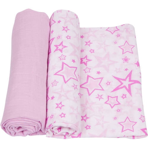 MiracleWare Muslin Cotton Swaddle, 2pk