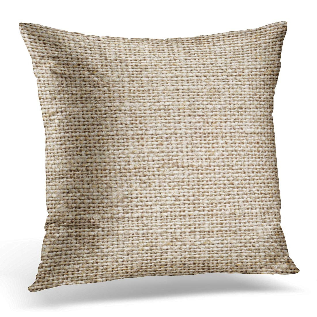 ECCOT Beige Burlap Light Natural Linen for The Brown Abstract