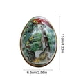 thumbnail image 3 of Wooowa Easter Bunny Metal Tin Egg Box, Egg Shaped Jewelry Candy Storage, Durable Tin Decorative Box, Desktop Vanity Home Decor, Easter Holiday Storage And Festive Decoration, 3 of 6