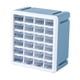 thumbnail image 5 of Organizador de cajones pequeño para escritorio, cajones de almacenamiento de escritorio, cajones de maquillaje, cuentas 24 celosías, 5 of 9