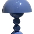 thumbnail image 2 of Lámpara de mesa con forma de seta, luz recargable de Color sólido, adorno para dormitorio, azul cielo, azul, 2 of 6