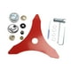 thumbnail image 4 of Cuchillas desbrozadoras de 3 dientes, cuchillas desbrozadoras, accesorios universales engrosados, piezas resistentes para cortacésped, repuestos para césped 15 piezas, 4 of 8