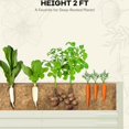 thumbnail image 5 of WildBreak Steel Raised Garden Bed 2 Pack, 6 x 3 x 2 ft, Metal Deep Root Planter Box, Beige, 5 of 8
