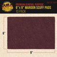 thumbnail image 2 of Scuff Pads Dura-Gold Premium, color granate, 6 x 9 cm, caja de 10, 2 of 5
