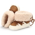 thumbnail image 6 of Kid Boots Baby Booties Girl Boy Shoes Winter Warm Ankle Boots Rubber Sole Anti Prewalker Boots, 6 of 8