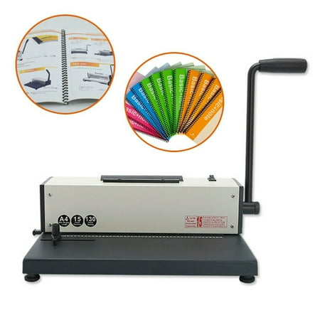 LOYALHEARTDY 46-Holes Electric Coil Spiral Insert Binding Machine 4:1 Binder Puncher Adjustable