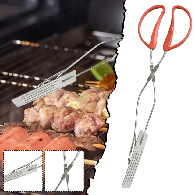 Oleegame 1 Pce Pince Alimentaire en Acier Inoxydable, Outil de Cuisine DIY, Pince Rouge