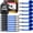 Blue, variant on XSTRAP STANDARD Ratchet Tie Down Straps 8PK 1'' x 10 ft - 900 LB Break Strength Cargo Straps for Moving Appliances, Lawn Equipment, Motorcycle (Black)