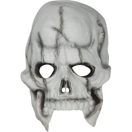 Loftus Halloween Skeleton Costume Face Mask, White Black, One Size