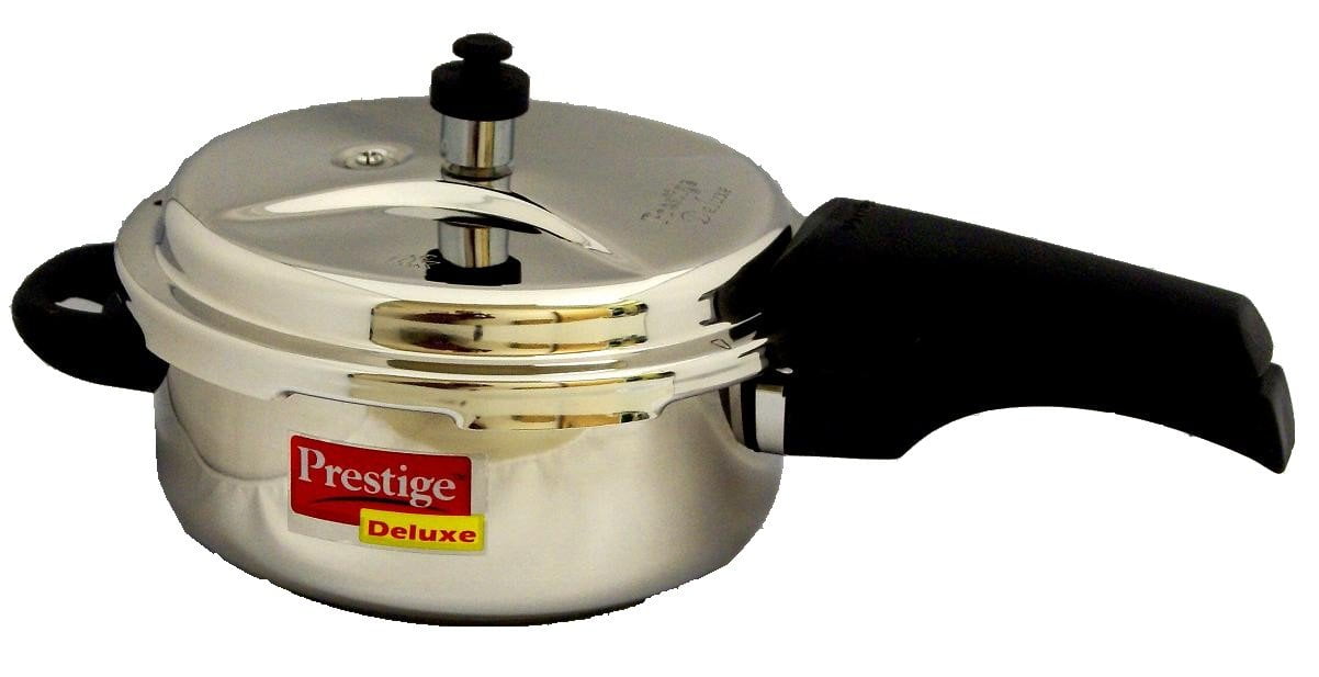 Prestige Deluxe Stainless Steel Pressure Cooker, 3-Liter - Walmart.com Stainless Steel Pressure Cooker 3 Litre