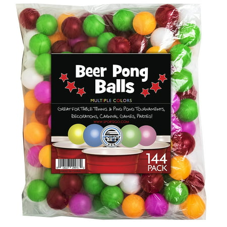 Beer Pong Balls, 144 pack, 38mm, Great for Table Tennis & Ping Pong Tournaments, Carnival Games, Parties, By (Best Table Tennis Balls)