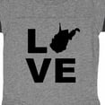 thumbnail image 3 of Inktastic Love West Virginia Boys or Girls Baby Bodysuit, 3 of 4