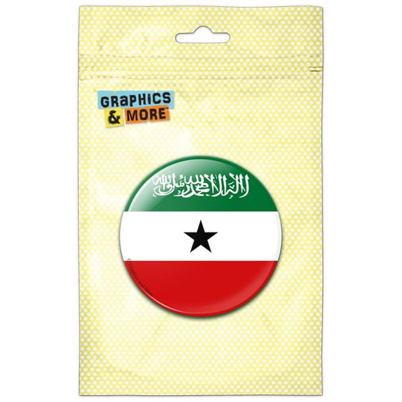 Somaliland National Country Flag Pinback Button Pin Badge