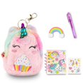thumbnail image 1 of VOTUM Llavero con diseño de unicornio para mochilas, bolsos, llaves de coche con juego de papelería, incluye pegatinas de borrador de bolígrafo de gel para mini cuaderno, regalo portátil y divertido p, 1 of 1