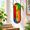 Style C02 (Candy Colors), variant on Style A06 (Tropical Spectrum) Handcrafted Stained Glass Hanging Propagation Planter Suncatcher