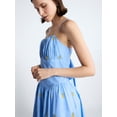 thumbnail image 4 of Free Assembly Women's and Women’s Plus Tie Back Cotton Midi Dress with Drop Waist, Sizes XS-4X, 4 of 6