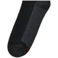 thumbnail image 2 of Hanes Mens ComfortBlend 6-Pack Max Cushion Crew Sock, 6-12, Black, 2 of 7