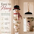 thumbnail image 2 of Crochet Snowman Spiral Ornament DIY Kit, Christmas Starter Included | Holiday Tree Decor Gift for Adults, Step by Step Instructions Decor for Window Porch Wall Cabinet Display, 2 of 7
