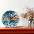 thumbnail image 2 of Dreamtimes Wall Clock Cute Dolphins 10 Inch Silent Non Ticking Quality Quartz Battery Operated Digital Round Easy to Read for Home Office Kitchen Decorative, 2 of 7