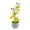 Yellow, variant on Small Simulation Flower Tree Faux Flower Plant in Potted Desk Simulation Plant Perfectly for Tabletop Office Decoration