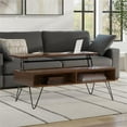 thumbnail image 4 of Pemberly Row Rectangle Wood Coffee Table with Lift Top in Walnut Brown, 4 of 8